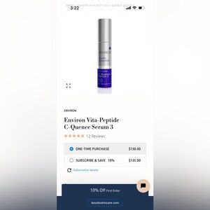 Environ Vita-Peptide C-Quence Serum 3 new